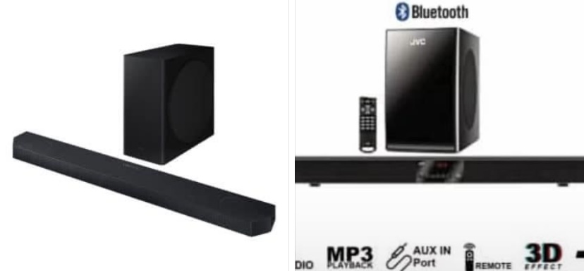 JVC sound bar with Bluetooth plus subwoofer