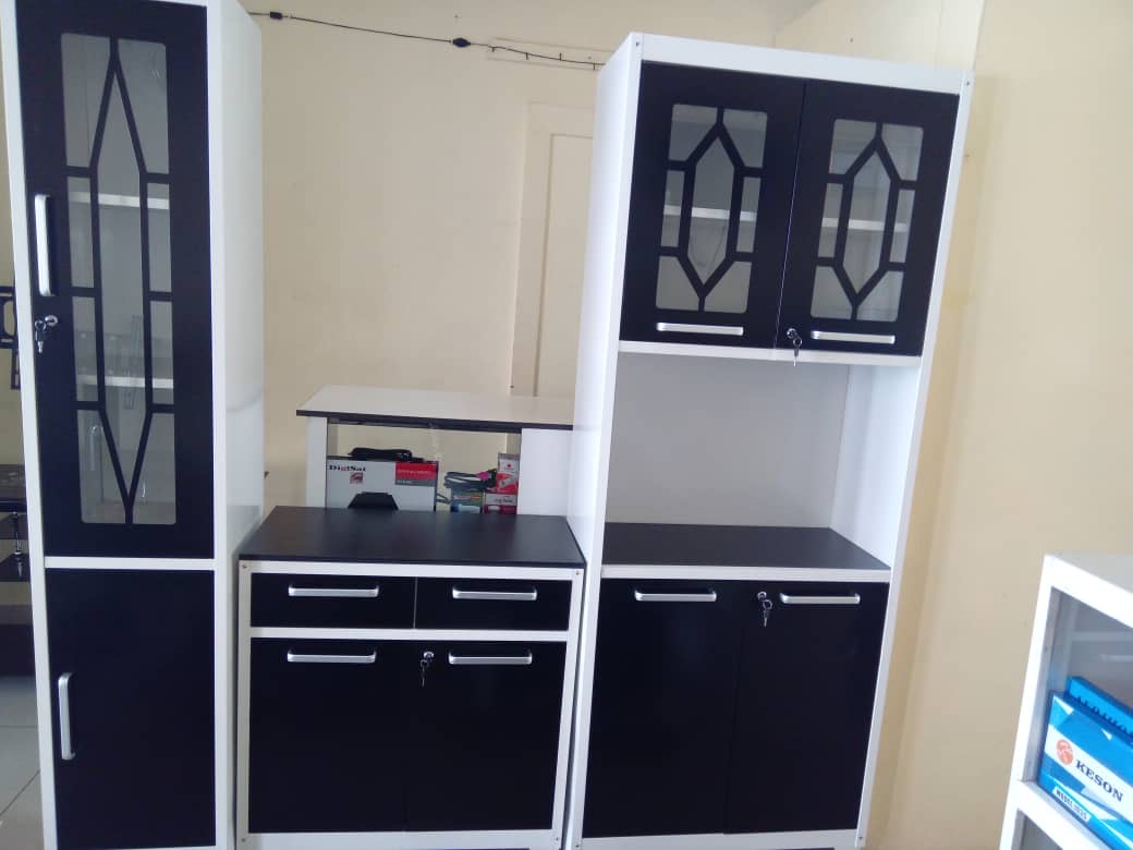 3 piece metal kitchen unit
