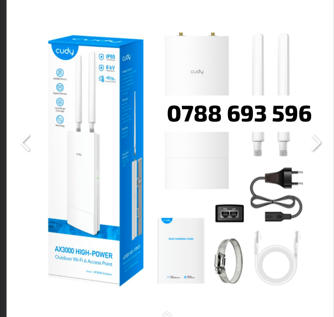 Cudy AX3000 Long Range Wifi Extender (500m) 360⁰