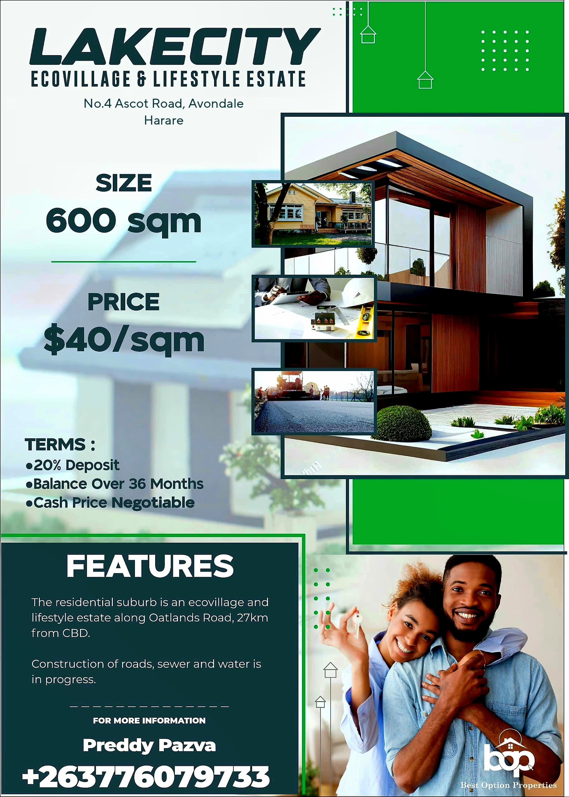 LOW DENSITY SUBURB RESIDENTIAL STANDS IN HARARE